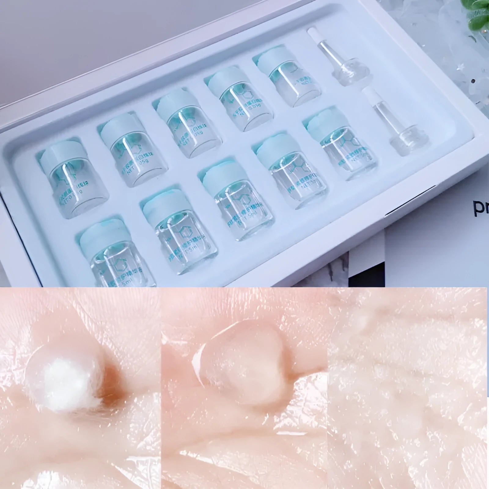 Collagen Yarn Silk Ball Box by Incense Diary, 5 pairs facial essence, standard specification, universal skin type