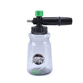 Small green high pressure car washing bubble watering can with ABS handle and copper spray core, 13x10x17cm