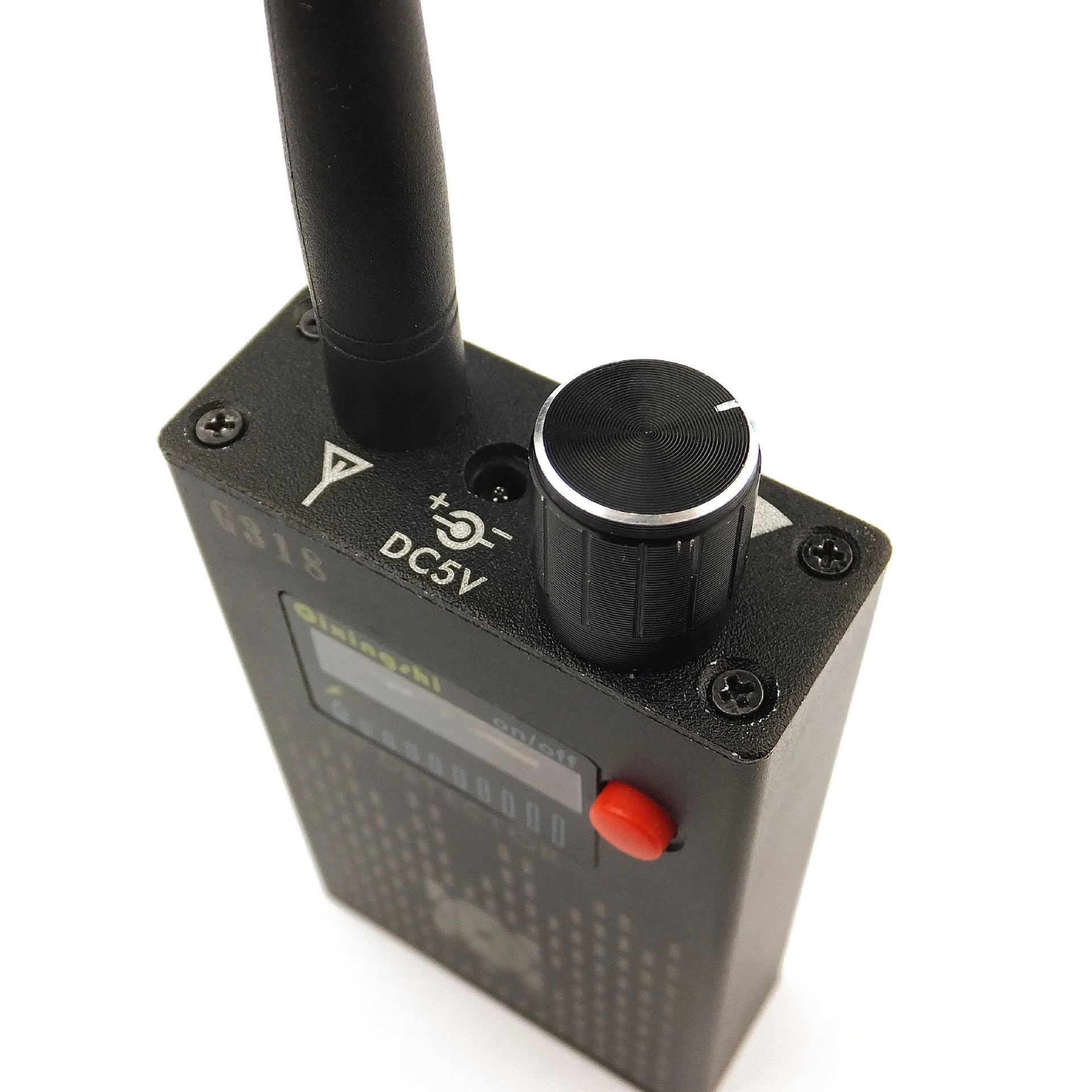 G318 professional anti-eavesdropping signal detector showing compact design for portable security scanning