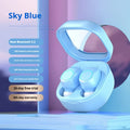 New Bluetooth headset wireless noise reduction sports cute in-ear earbuds in black with plastic construction