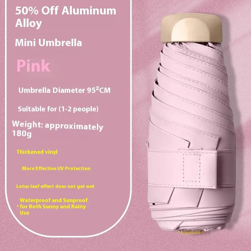 Five-fold gradient vinyl sun umbrella with alloy frame shown in blue colour option