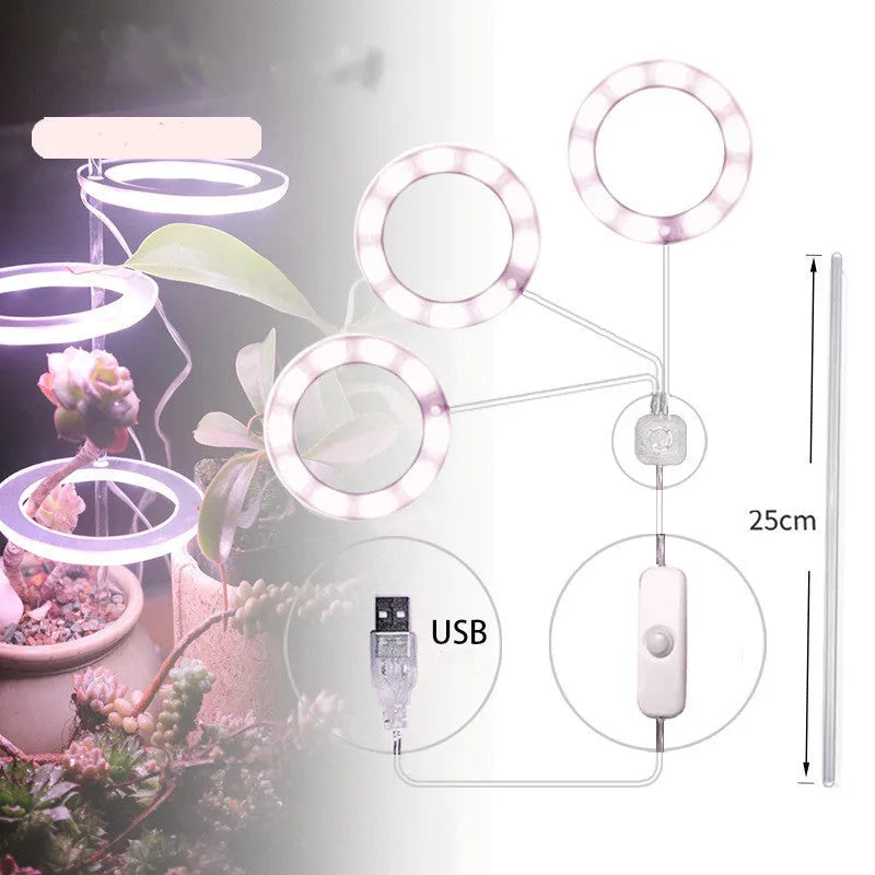 USB LED grow light with acrylic stick for indoor plant growth lighting
