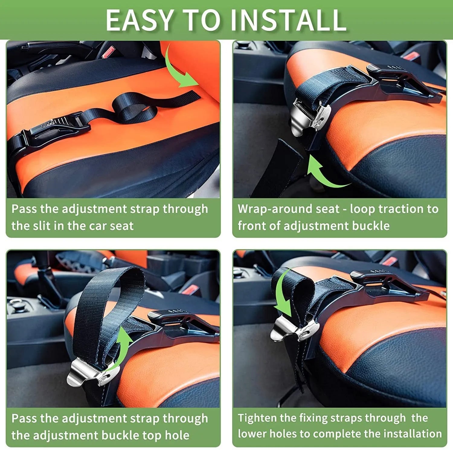 Black ABS metal buckle pregnant women's anti-strangulation safety belt for car travel