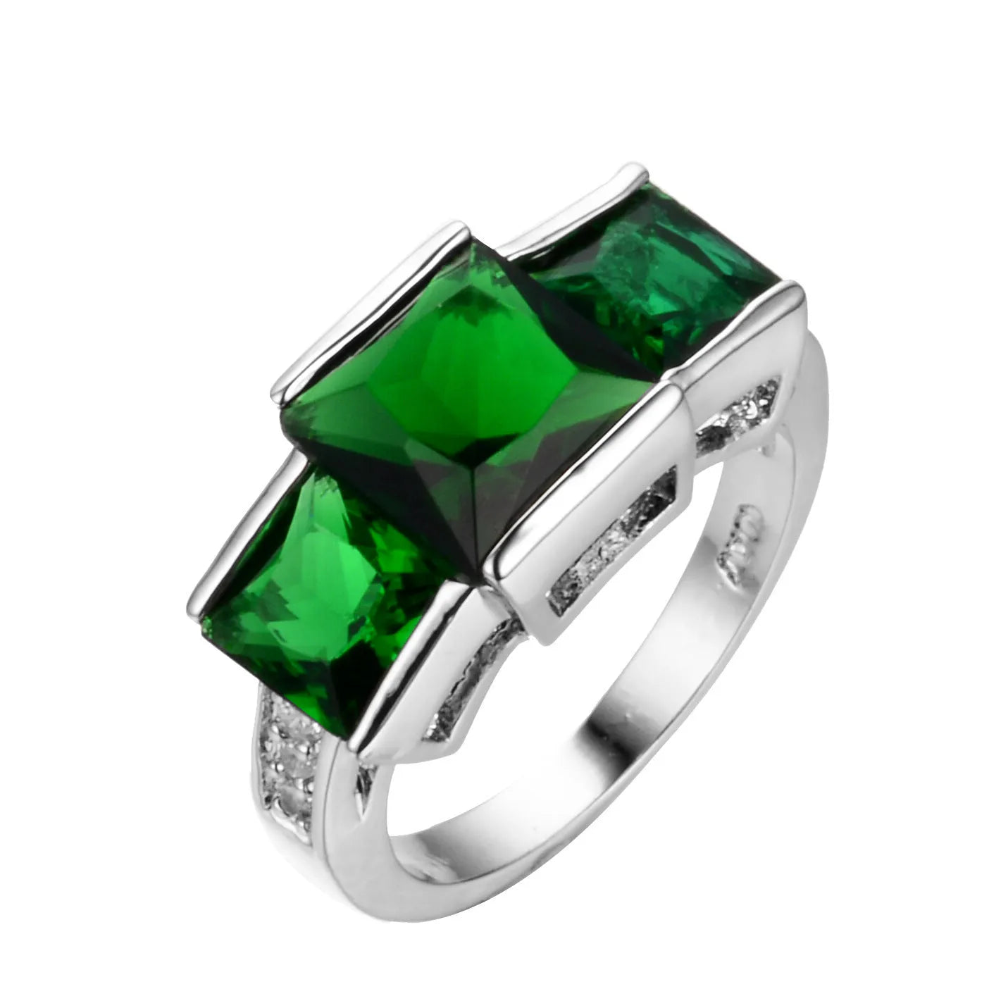 Women's copper electroplated colourful ring in geometric rainbow metal design, multiple colour options