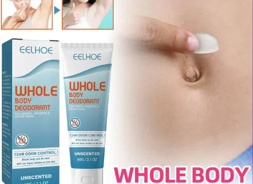 EELHOE 60g body deodorant cream jar with natural extract formula for armpit odour control