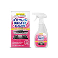 237ml bottle of kitchen grease cleaner spray on a kitchen worktop.