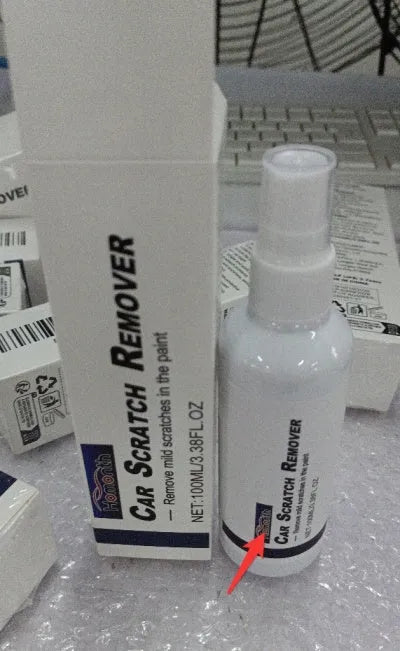 Car paint scratch repair spray canister with sealing glaze formula for automotive surface renovation