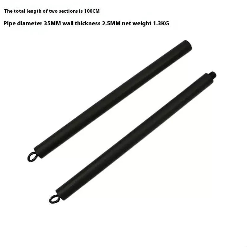 Two-segment yoga Pilates fitness stick with push-and-pull rod for resistance training