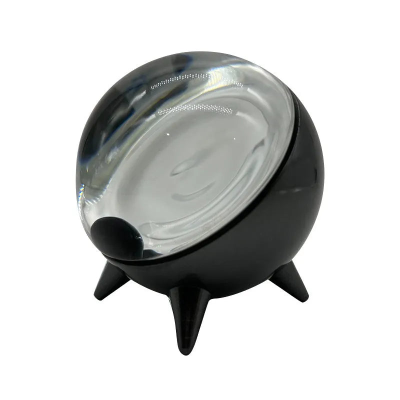Creative Ball Magnetic Fluid Vibration Pickup in white with USB Type-C cable and built-in lighting