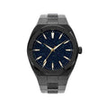 Men's stainless steel business watch with 42mm case and butterfly buckle in four colour options