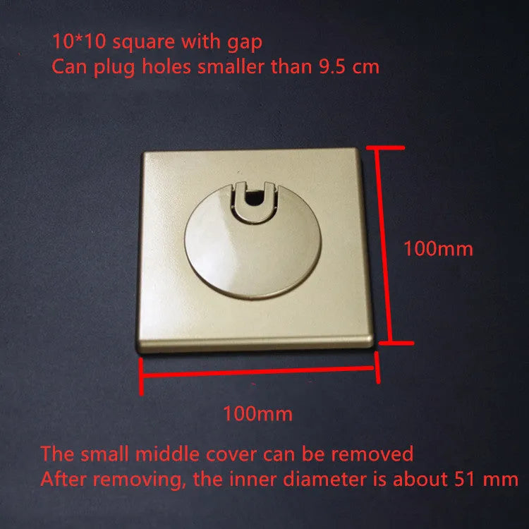 White ABS plastic decorative sticker covering ring for hiding wall holes and cables.