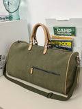 Large capacity nylon messenger bag with dry-wet separation in black, green, and gray for fitness and travel