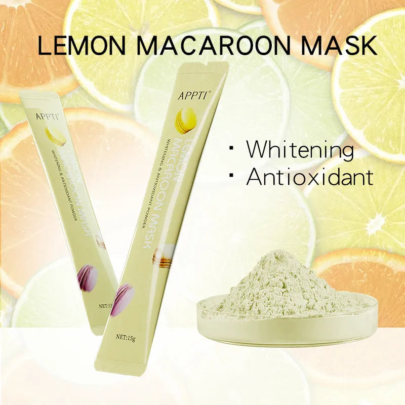Peel off facial mask powder 15g with Vitamin C and Lemon Extract for oil control and brightening