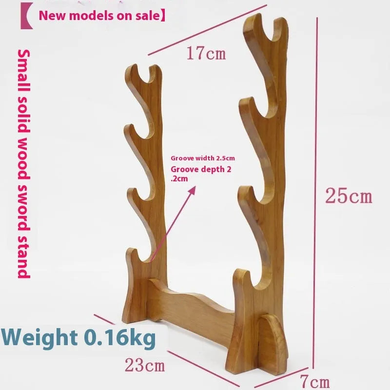 Chinese style wooden multi layer wall bracket shelf in solid wood with clean design