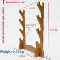 Chinese style wooden multi layer wall bracket shelf in solid wood with clean design
