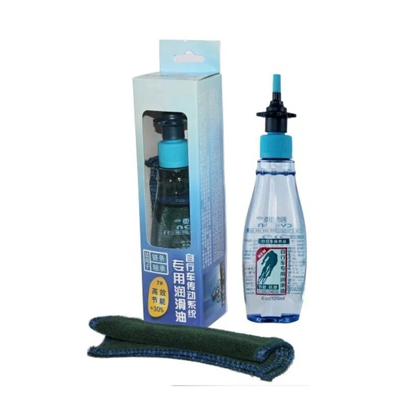 Drip Less Bicycle Chain Lubricant 60ml blue bottle, mess-free liquid plastic chain coating