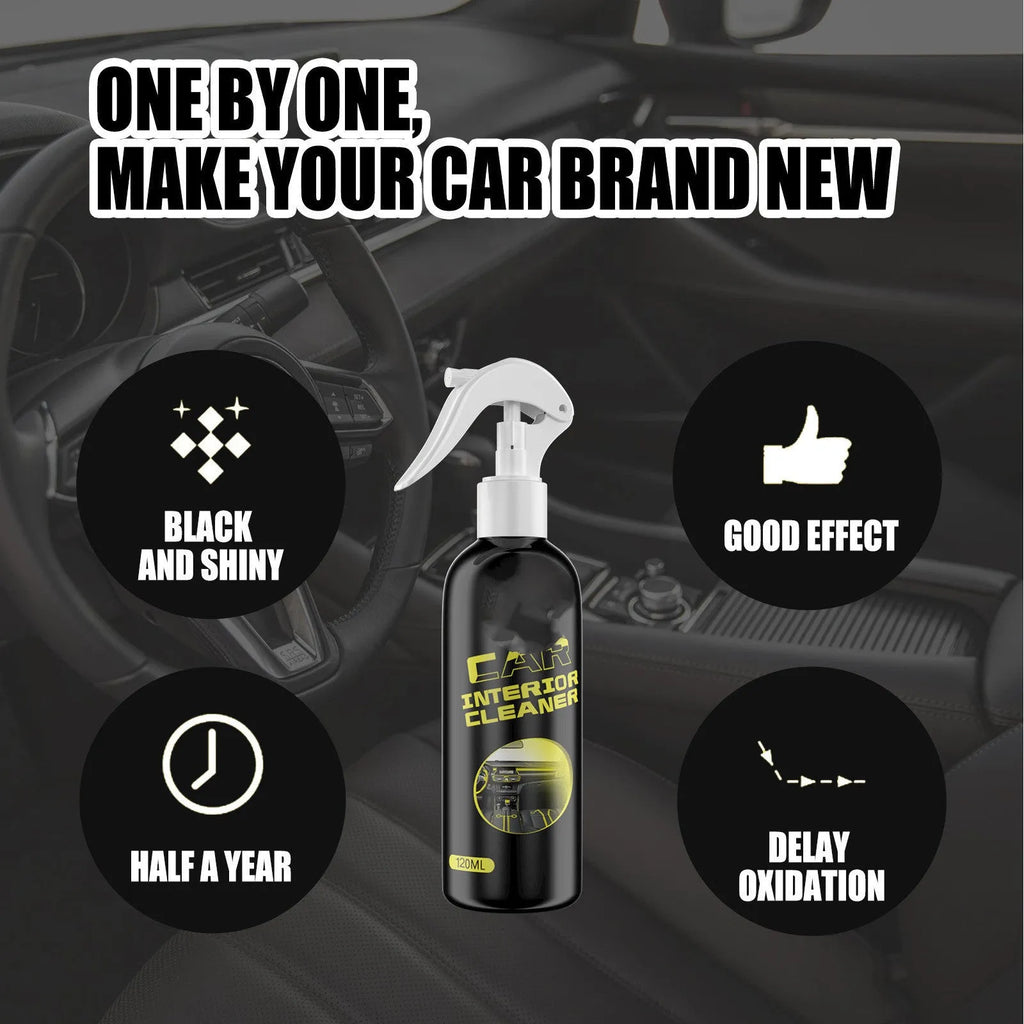 120ml car interior renovation cleaner bottle for dashboard leather plastic cleaning