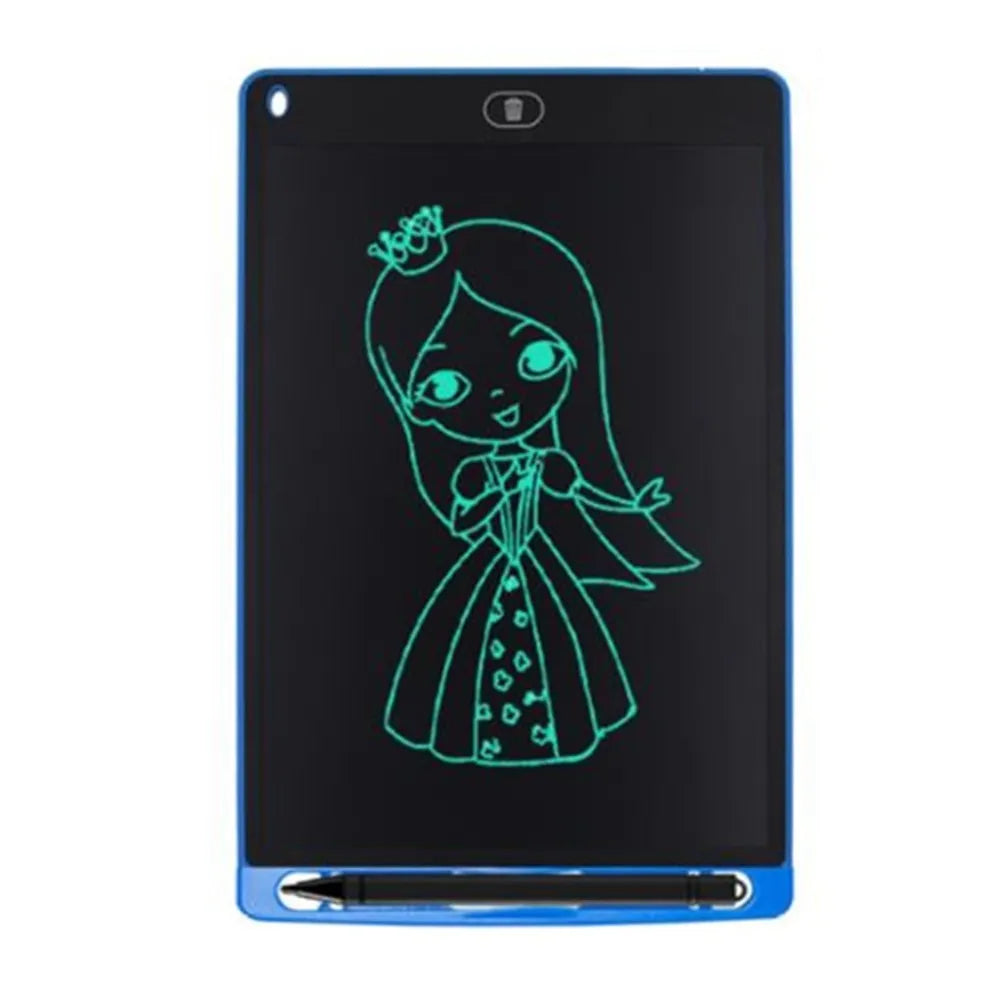 8.5 inch LCD writing board in blue with stylus pen and one-key clear button