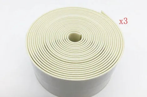 Flexible PVC wall corner protection tape in porcelain white, 3.8cm wide by 3.2m long