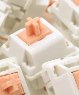 Single Panda brand linear mechanical keyboard switch with 5 pins.