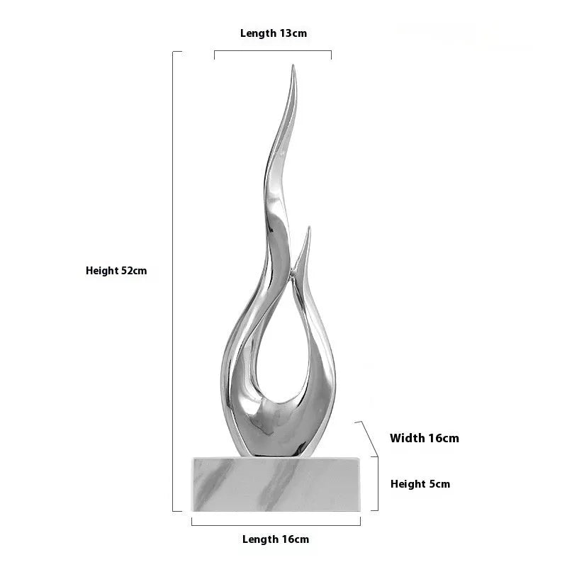 Handmade high-rise resin decoration for festivals in gold, silver, blue gradient, or custom colours