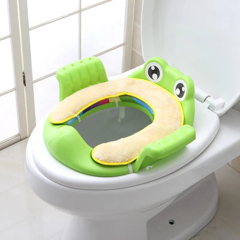 Baby children toilet seat in pink with non-slip pads, 38x35x8 cm, for toddlers aged 1-6 years