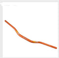 Orange aluminium alloy scrambling motorcycle handlebar with 28mm diameter, 80cm width, and 10cm rise.