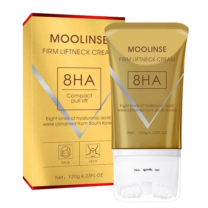 120ml neck roller cream jar with lifting and firming massage formulation for neck care