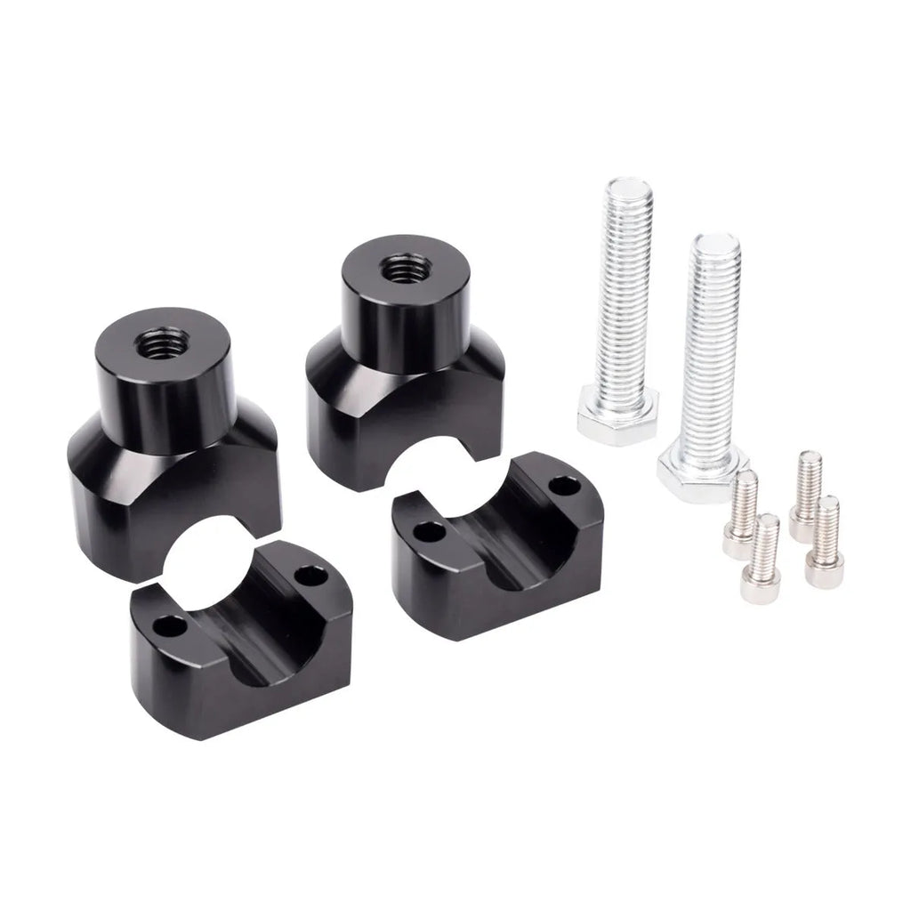 Black aluminium alloy 25mm universal handlebar riser kit for Harley Davidson motorcycle