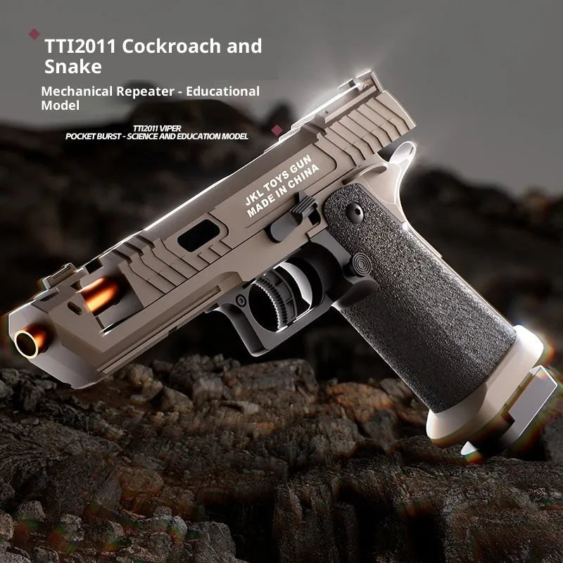SIG17 Glock replica toy gun in army green with automatic firing and shell ejection