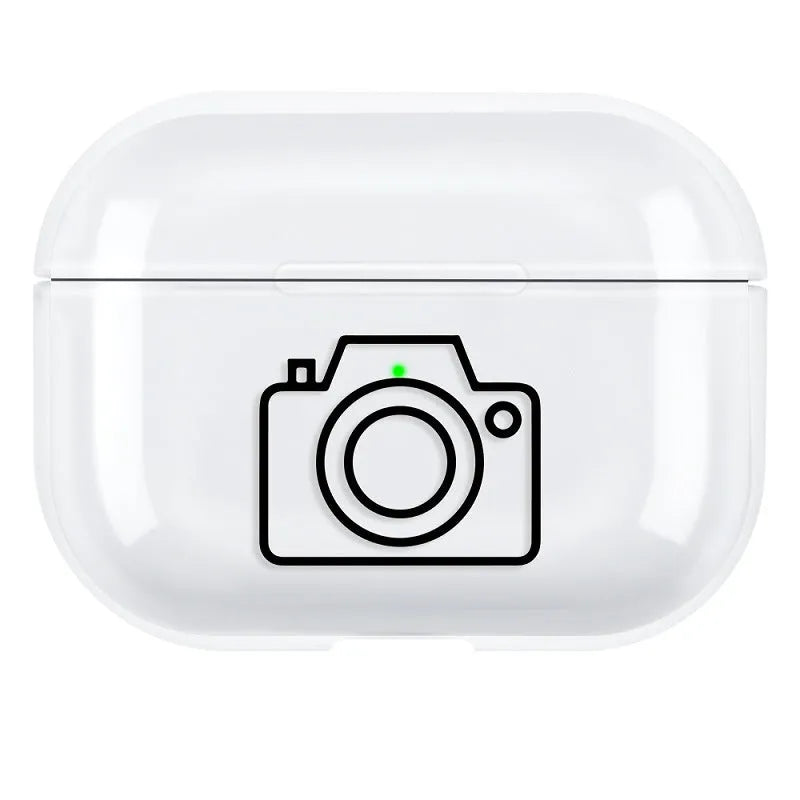 PC protective shell case for Apple AirPods Pro 3 earphones in simple solid colour design