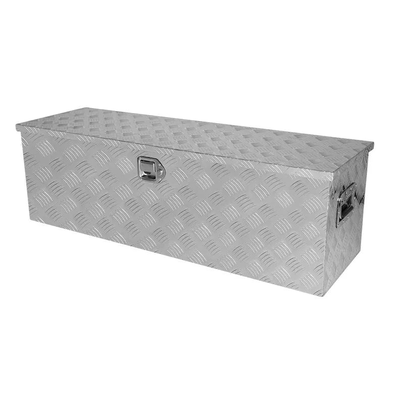 Black 26-inch aluminium alloy toolbox with lockable T Casting Box design.