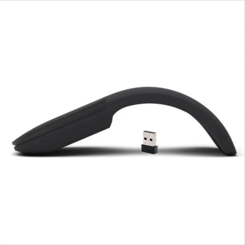 Folding Bluetooth touch wireless mouse showing compact design and multiple colour options