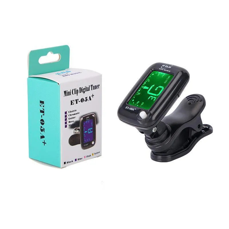 Automatic clip-on multi-function tuner for guitar and other string instruments in CG-01 colour