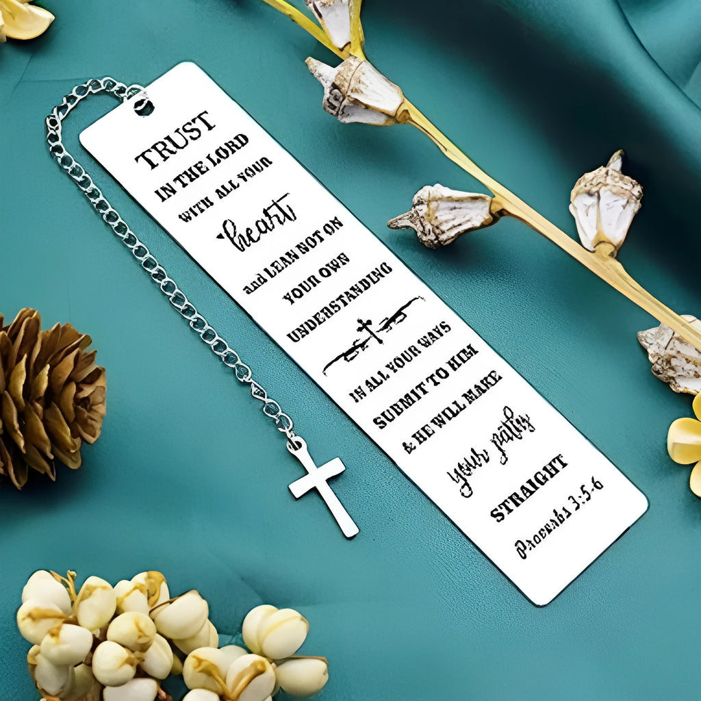 Stainless steel European style bookmark with a CFS5170 steel colour finish.