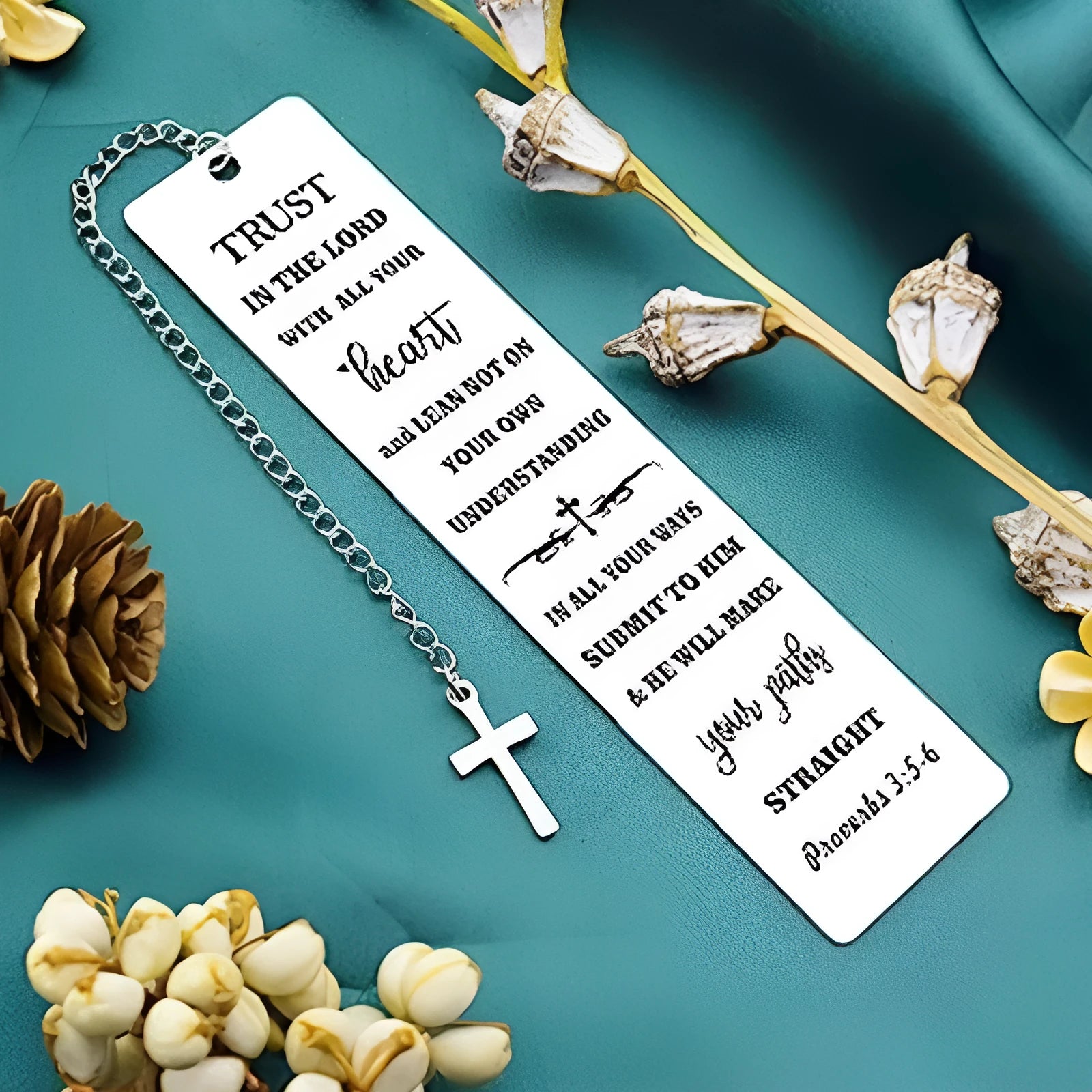 Stainless steel European style bookmark with a CFS5170 steel colour finish.