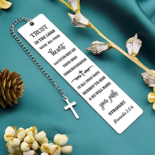 Stainless steel European style bookmark with a CFS5170 steel colour finish.