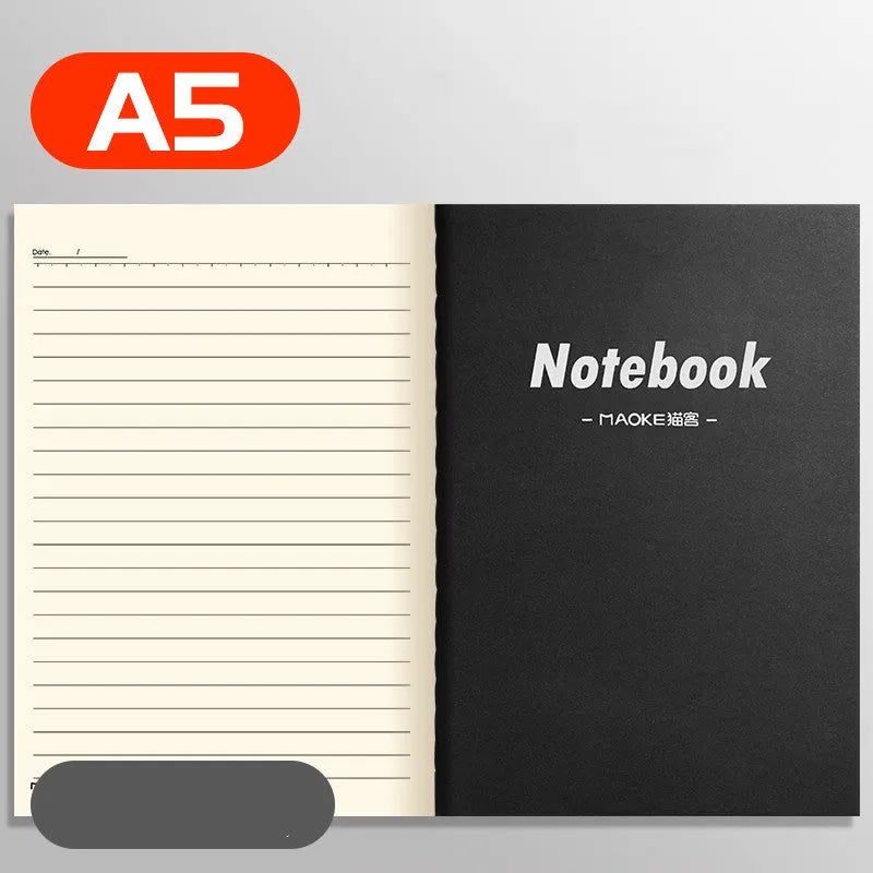 Bundle of ten soft-cover kraft paper notebooks with thread binding in various animal and nature designs.