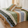 Pure cotton printed bed sheet set in modern simplicity style with reactive dyed patterns for summer bedding