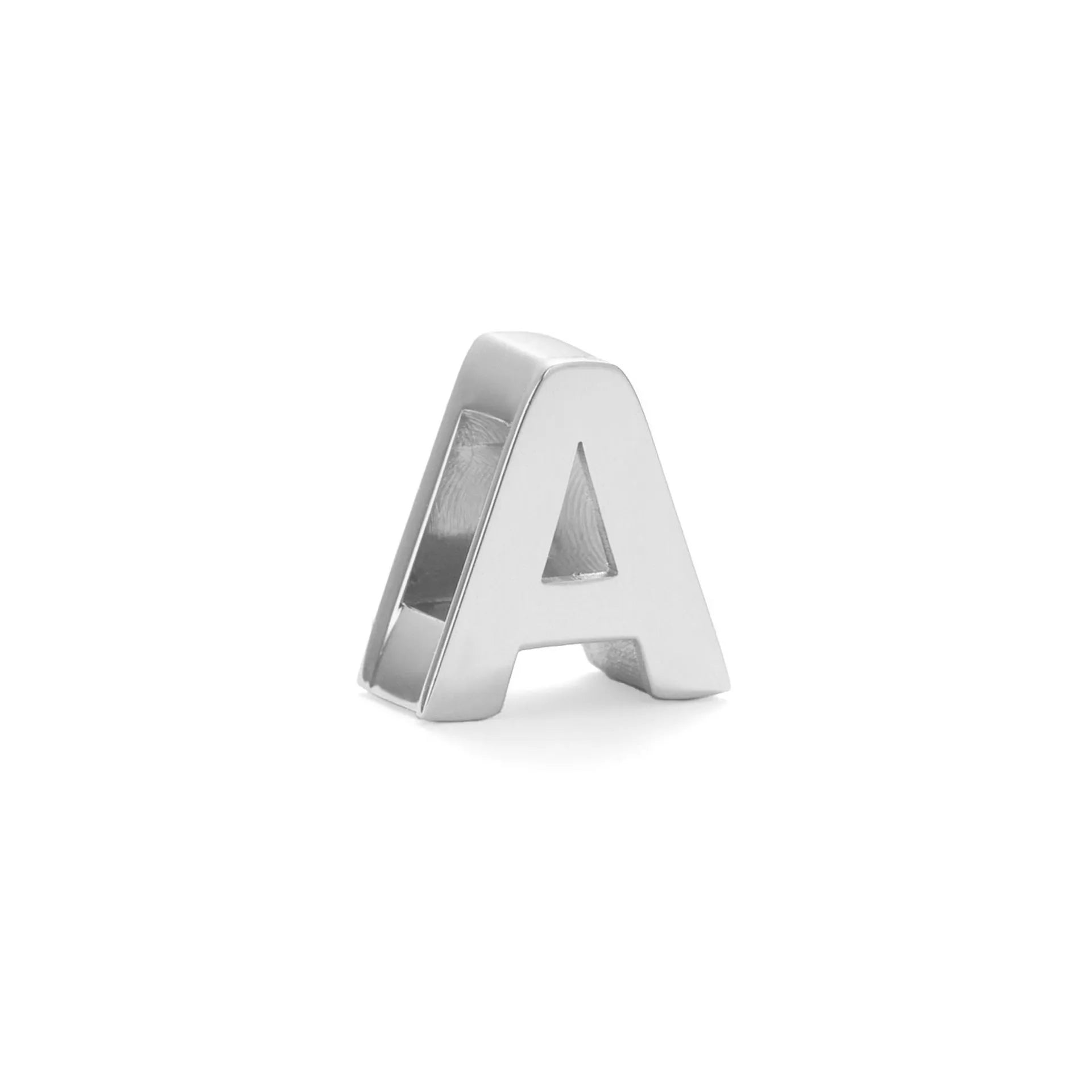 Gold electroplated titanium steel necklace with the letter 'A' pendant on a 40.5cm chain.