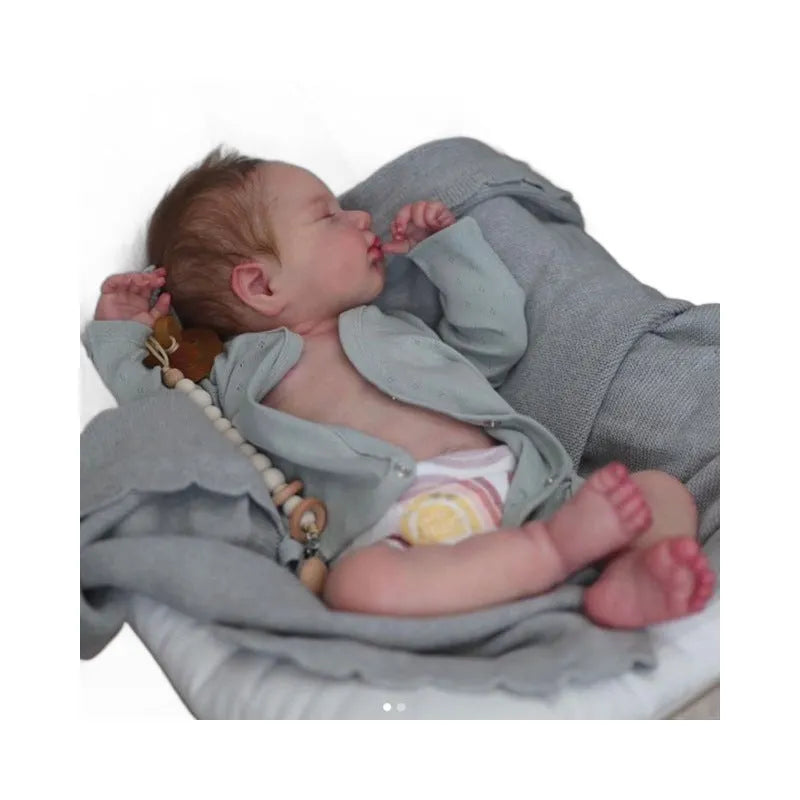 19-inch reborn Loulou silicone baby doll 49cm height realistic detail