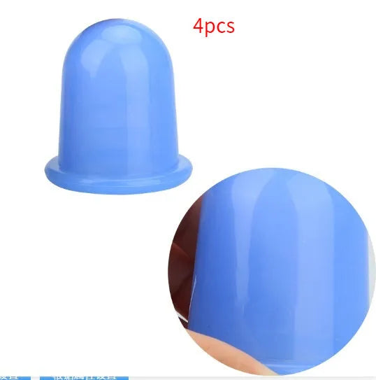 Transparent silicone cupping cup 55mm for vacuum suction meridian therapy