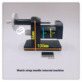Alloy steel watch strap stripping machine for watch repair on a workbench