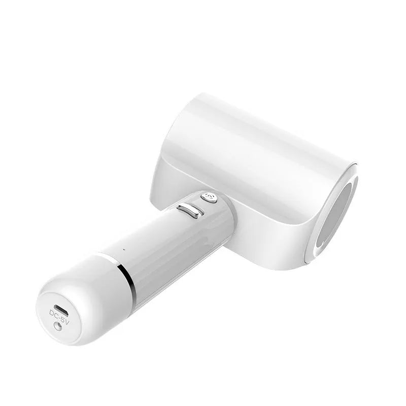 White pet electric comb RK89 with USB charging cord, 226.5x116.5x75mm ABS PP body