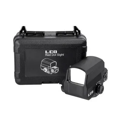 LCO tactical red dot sight with holographic display mounted on 20mm rail