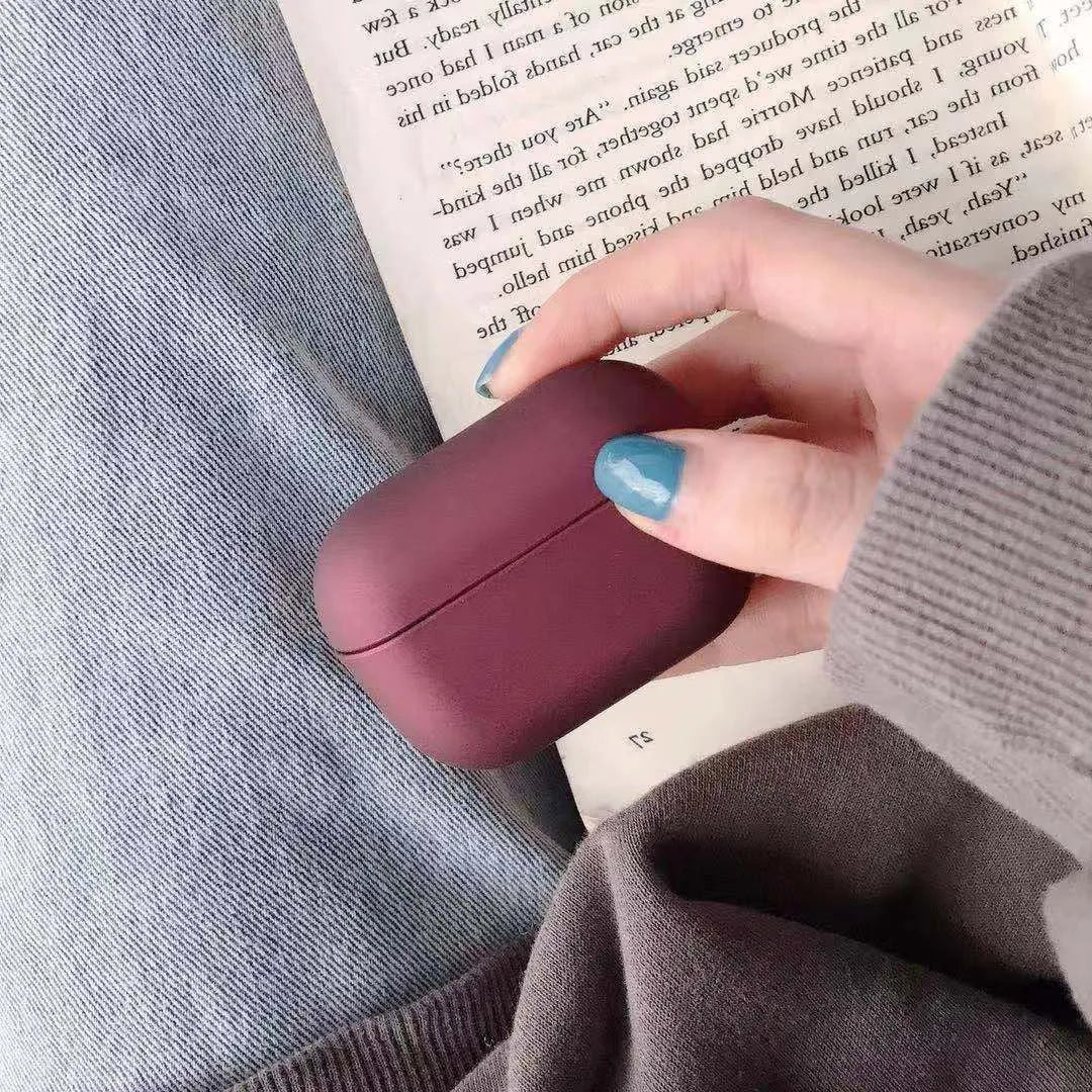 AirPods Pro 3 protective plastic case in multiple colour options including black, pink, and green