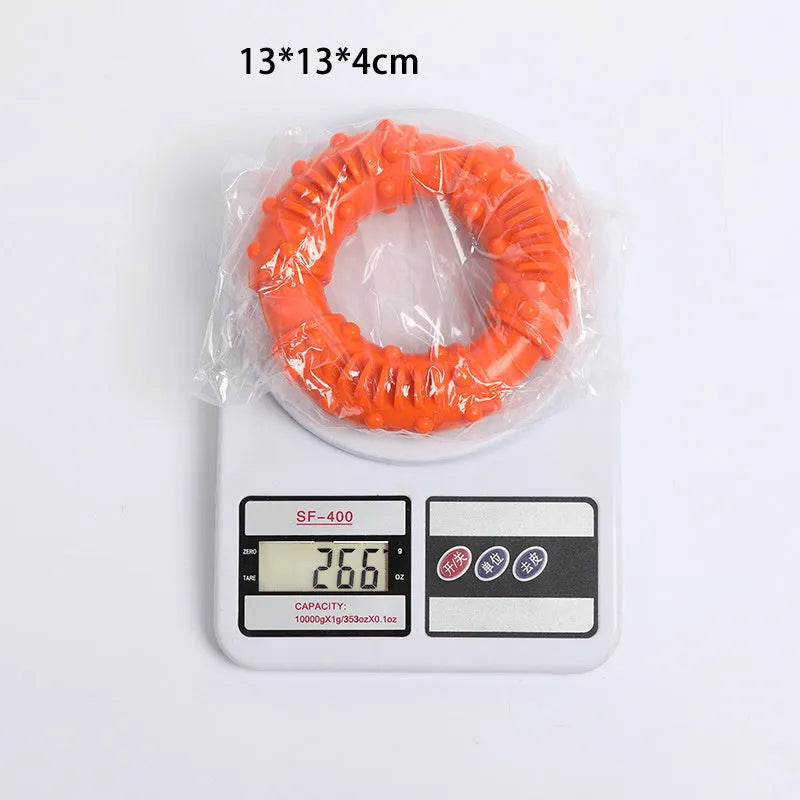 13cm lightweight hollow dog fetching stick toy in blue orange red colours for outdoor play