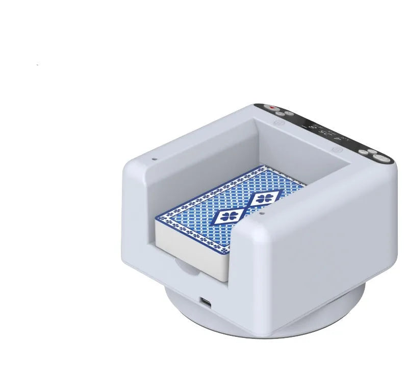 Third generation automatic poker dealing device with plastic construction for Texas Hold'em card games