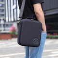 Large black Nintendo Switch storage bag showing game card slots and a diagonal carry strap.