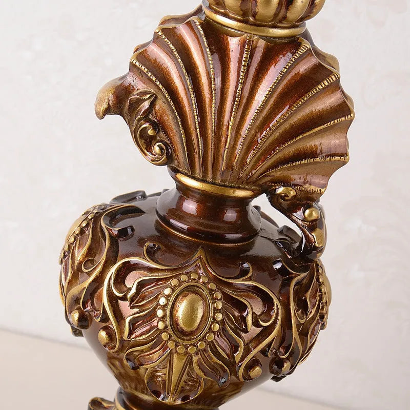 European-style RETRO table lamp with button switch, 55cm height, for bedroom study or living room